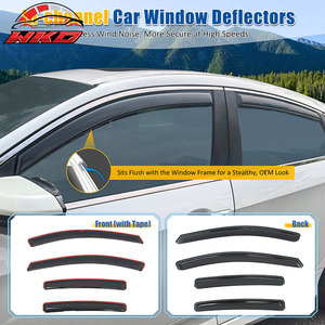 Déflecteurs de vitres en acrylique pour Hyundai Elantra 17-20 - Intégrés au profil de la fenêtre - Product Image 2