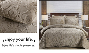 Tessili per la casa Set di biancheria da letto in velluto di bel Design Set di biancheria da letto trapuntata reversibile maniglia confortevole - Product Image 3