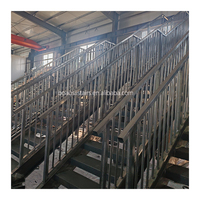 Design moderne personnalisé Escalier extérieur au deuxième étage Escalier droit extérieur en acier pour résidence et appartement Rénovations résidentielles