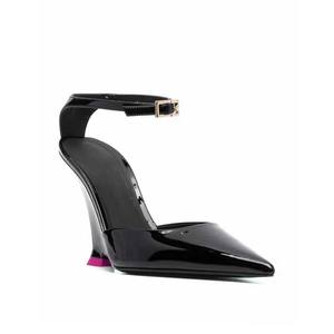 Tacchi alti a punta in pelle zeppa in pelle verniciata nera sexy temperamento scarpe da festa <span class=keywords><strong>donna</strong></span> tacchi <span class=keywords><strong>donna</strong></span> zeppa - Product Image 6