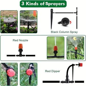 Kit d'irrigation par micro-pulvérisation, tuyau PVC 30m, buse réglable, système d'arrosage automatique pour fleurs, jardinage et aménagement paysager - Product Image 4
