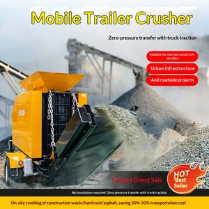 ผู้ผลิตจัดหาเครื่องบดหินแบบล้อเล็ก เครื่องบดกรามแบบลากจูง Ht135 เครื่องบดหินสำหรับส่งออก - Product Image 1