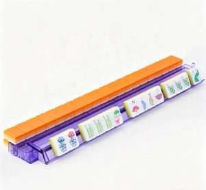 <span class=keywords><strong>Mahjong</strong></span> américain en acrylique vert pomme, finition haut de gamme polie à la main, rangement en cristal, jeu de cartes, cadeau fabriqué en Chine - Product Image 3