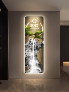 Modern Luxury Led Digital Landscape <strong>Clock</strong> <strong>Large</strong> Wall <strong>Clock</strong> Hot Sell Home Decoration Hanging for Living Room - Product Image 4