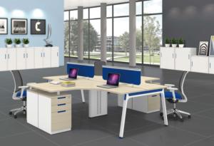 Escritorio de Oficina Modular Moderno y Personalizable de Madera, con Características Duraderas para Estación de Trabajo del Personal, Borito - Product Image 3