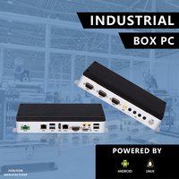Mini PC Industrial Integrado sin Ventilador con CPU Android/Linux RK3568/RK3588, 2*RJ-45, 4*USB, 1*HDMI para Transporte