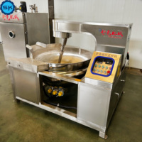 Machine automatique de mélangeur d'agitation de cuisson de farine de bouilloire revêtue à haute température de casserole d'inclinaison de bras