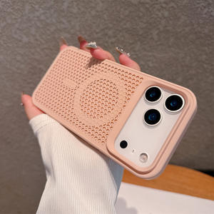 Coque magnétique antichoc effet peau pour iPhone 17 Pro Max, dissipation thermique cellulaire, compatible avec iPhone 16 PM et 15 - Product Image 6