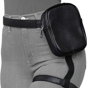 Hot Selling Leather Thigh Bag Carnival Dancing Fashion Waist Leg Bag Thigh Harness Fanny Pack for Women