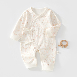 Tutina in Maglia 100% Cotone Unisex per Neonati con Stampa Cartoon, Maniche Regolari, Impermeabile, Traspirante, Chiusura con Gancio e Anello, Carina - Product Image 1