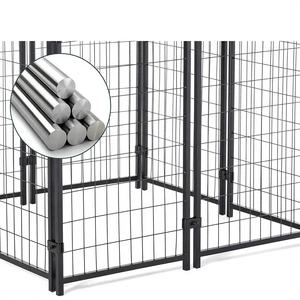 Enceinte en treillis métallique soudé en acier galvanisé robuste <span class=keywords><strong>Cage</strong></span> pour chien <span class=keywords><strong>Zoo</strong></span> extérieur Caisse pour animaux Maison pour chien Chenil avec toit - Product Image 4