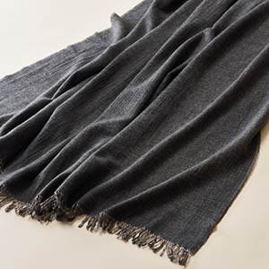 Plaid d'hiver double face en laine australienne 100% <span class=keywords><strong>de</strong></span> luxe, résistant aux plis, série <span class=keywords><strong>montagne</strong></span> - Product Image 3