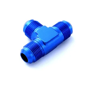 HaoFa AN6 Aluminum Male Flare Union Tee T-Piece Fitting Adapter 6AN AN8 AN10