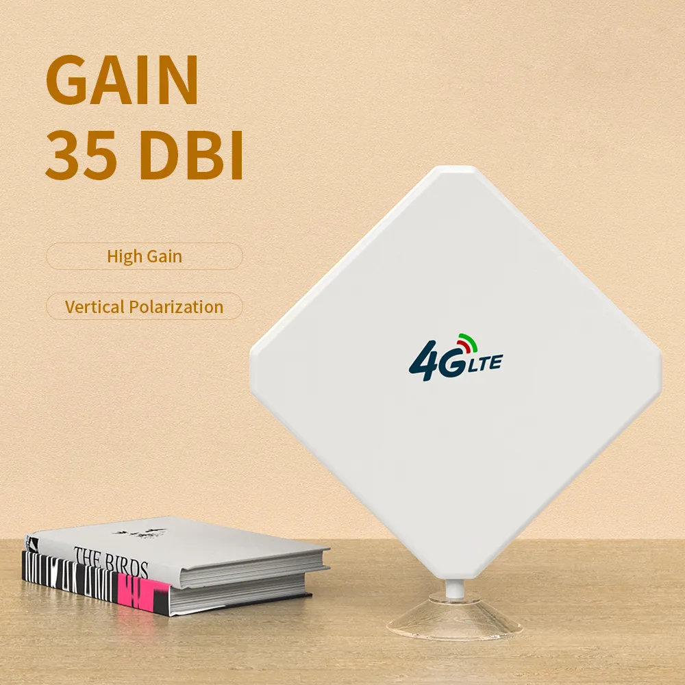 35dBi 35dB Lte 4G Signal Booster Repeater 698-2700mhz LTE Amplifier dual connector 35dbi 3g 4g lte ts9 sma-male antenna