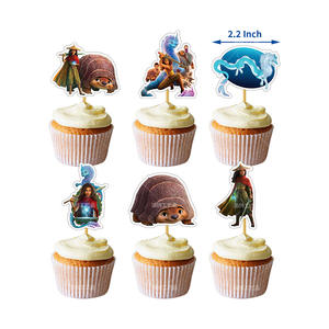 Nuevas Figuras de Dibujos Animados de <span class=keywords><strong>Raya</strong></span> <span class=keywords><strong>y</strong></span> <span class=keywords><strong>el</strong></span> Último <span class=keywords><strong>Dragón</strong></span>, Decoración para Fiestas de Cumpleaños, Adornos para Cupcakes, Globos, Adornos para Pasteles, Juguetes para Regalo de Niños - Product Image 4