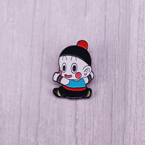 Alta calidad Anime DBZ <span class=keywords><strong>Chiaotzu</strong></span> Cloisonne pintura aleación broches alfileres artesanía de Metal - Product Image 3