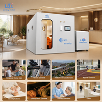 Chambre hyperbare à écran tactile avancé pour 8 personnes, 1.3 ATA, coque rigide, double soupape de sécurité, pour la relaxation et la réduction de l'anxiété chez les personnes âgées