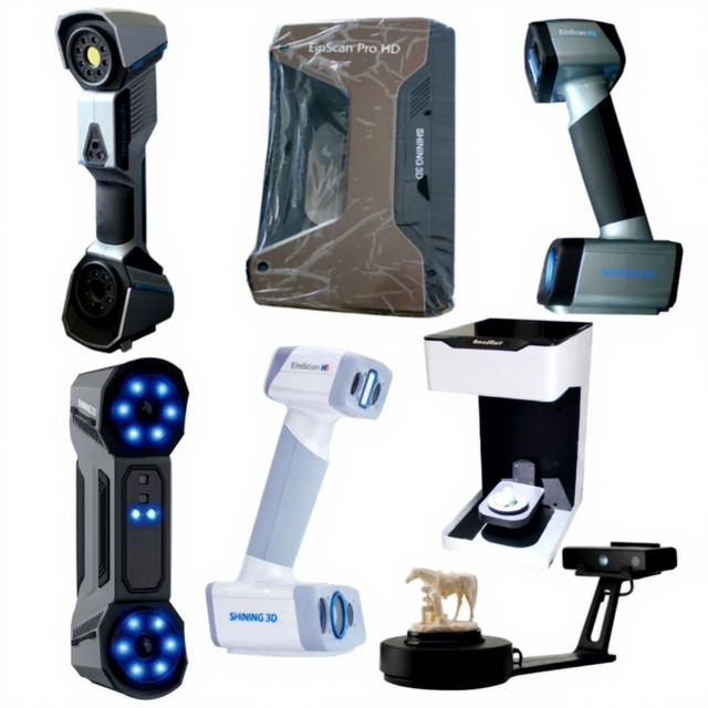New Model Handheld High Resolution Freescan Combo+ 3D Laser Scanner for Car
