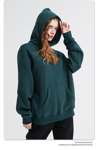 DQ2562 Sweat à capuche en polaire polaire de haute qualité sur mesure, taille plus, 400 g/m², grande poche, respirant, nouveau, unisexe, vêtements de rue d'automne - Product Image 4