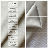 Tissu en lin biologique naturel certifié GOTS - 210 GSM, matière respirante et rigide pour la mode durable et la décoration intérieure