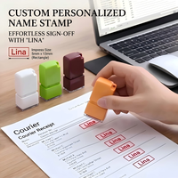 Stempel Flash Mini Persegi Panjang Berkilau (5x13mm) Terbuat dari Bahan ABS Tahan Lama Merek DeYin untuk Penggunaan Kantor dan Bisnis