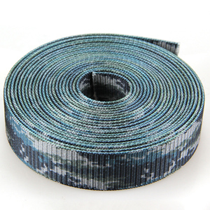 Tùy chỉnh sọc cường độ cao Nylon Polyester PP <span class=keywords><strong>Webbing</strong></span> dây đeo Daisy ngựa vằn nặng vành đai ngụy trang in ấn - Product Image 1