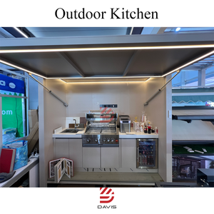 Hiện đại nhà bếp ngoài trời với <span class=keywords><strong>gas</strong></span> Grill bồn rửa và lưu trữ lý tưởng cho Patio hoặc sân sau nấu ăn không gian - Product Image 4