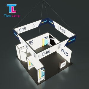 Caja de luz de techo colgante de aluminio personalizada, cabina de exposición portátil, pantalla de Marco SEG para equipos de ferias comerciales - Product Image 4
