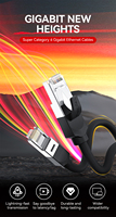 Câble réseau OEM/ODM Cat6 Câble réseau étanche UTP CAT6 Blindage cuivre stable: FTP Bande passante: 250 MHz Pour PC