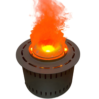 Perapian Uap Air Listrik 3D Modern dari Baja Anti Karat dengan Nyala Api Buatan, Dapat Dikendalikan dengan Remote/Aplikasi (Bahasa Inggris)