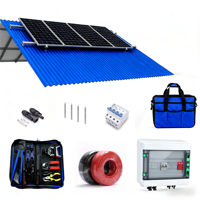 Kit complet d'onduleur solaire hybride hors réseau 6KW 10KW 20KW 30KW avec batterie lithium-ion monocristalline MPPT monophasé/triphasé pour