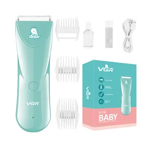 VGR V-150 tondeuse à cheveux professionnelle électrique sans fil pour bébé, lavable et à faible bruit