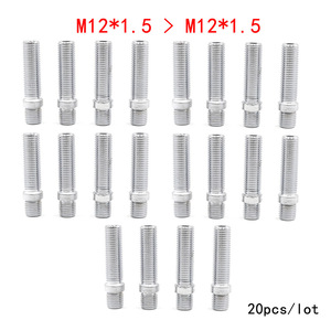 Getitall 50mm Reverse Threaded M12 <b>M14</b> <b>Bolts</b> Steel Silver For German Cars Retrofit Upgrade - Product Image 4