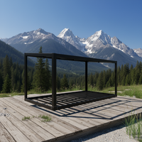 Kit de structure de maison conteneur préfabriquée modulaire chinoise avec toit triangulaire haut, pour bureaux portables et maisons miniatures de 20 et 40 pieds