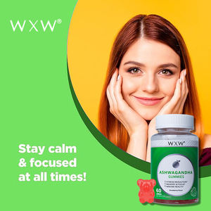 OEM nuevo diseño Keto Friendly Ashwagandha Gummies reducción memoria y enfoque inmune suplemento dietético Ashwagandha Gummies - Product Image 5