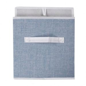 Foldable Fabric Storage <b>Bins</b> Eco Household High Quality Chest Cubes Organizer with Handle - Product Image 3