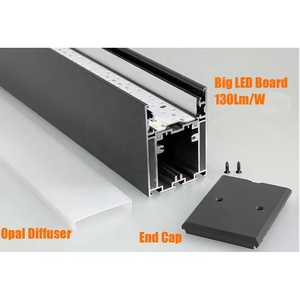 Nhôm hồ sơ ánh sáng tuyến tính treo dọc kiến trúc có thể liên kết mỏng dẫn đèn tuyến tính bán buôn - Product Image 5