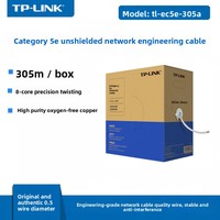 Câble réseau TP-LINK TL-EC5e-100A/305A Catégorie 5e non blindé en cuivre sans oxygène à paires torsadées 100m / 305m