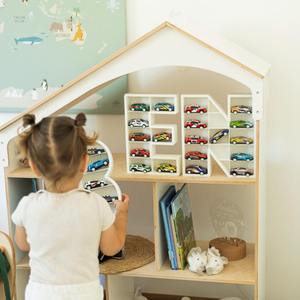 Nom personnalisé Design moderne Hot Wheels présentoir jouet <span class=keywords><strong>voiture</strong></span> organisateur bébé garçon cadeau - Product Image 5