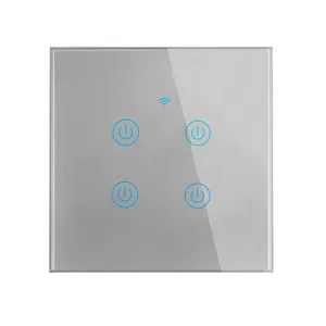 Homekit WiFi EU Standard Smart Touch-Schalter Interruptor Smart Home Lichtsc halter 1/2/3/4 Gang 1 Way