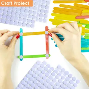 Custom Sizes Colors Super Sticky Round Dots Tape Heavy Duty Hook And Loop Self Adhesive Dots For Office Home Arts Crafts