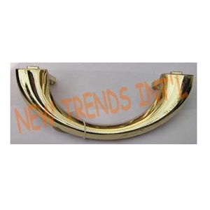 Mango de ataúd de latón con acabado natural - Product Image 3