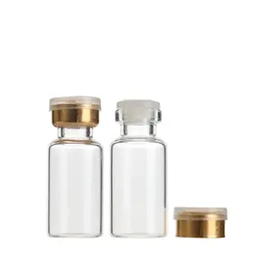 Emballage en verre, petits flacons en verre transparents de 6ml avec <span class=keywords><strong>bouchon</strong></span> en plastique aluminium - Product Image 2