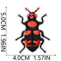 Patchs brodés en gros d'insectes variés à thermocoller (scarabée, papillon, coccinelle, insecte) pour vêtements, chapeaux, sacs et décoration DIY