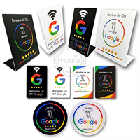 Autocollant de carte de visite en PVC imperméable, résistant aux intempéries, réutilisable, avec puce RFID, code QR, NTAG213/215/216 NFC ISO 14443A