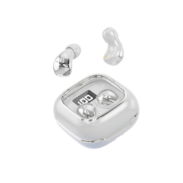 Mini Invisible In-Ear Waterproof LED Earbuds 5.49 ENC Noise Cancellation Sleep HIFI Sound Comfortable Long Battery Life Wireless