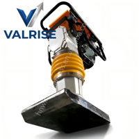 Pilonneuse à essence 6,5 CV pour terrassement, compacteur de sol 65 kg en aluminium, profondeur de compactage 40 cm pour la construction
