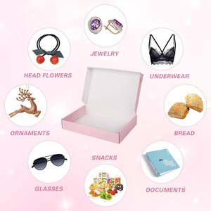 Hộp Bao Bì Giấy Kraft Gấp Nếp Tái Chế Sang Trọng Màu Hồng In Logo Tùy Chỉnh - Product Image 3