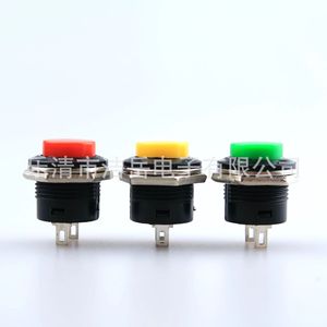 Interruptor de botón pulsador R13-507 de 16 mm, 1NO, mecánico, de cabeza redonda, IP40, para dispositivos electrónicos - Product Image 1