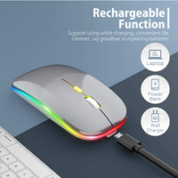 Souris d'ordinateur sans fil, en aluminium magnésium, LED, 2.4G, pour Apple MacBook pro, Mini-souris de bureau, meilleure vente
